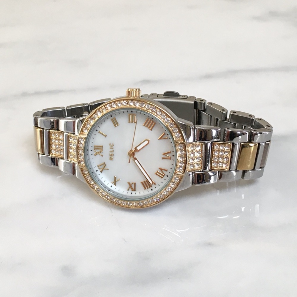 Relic by Fossil Julia Analog Quartz Two Tone Watch